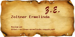Zoltner Ermelinda névjegykártya